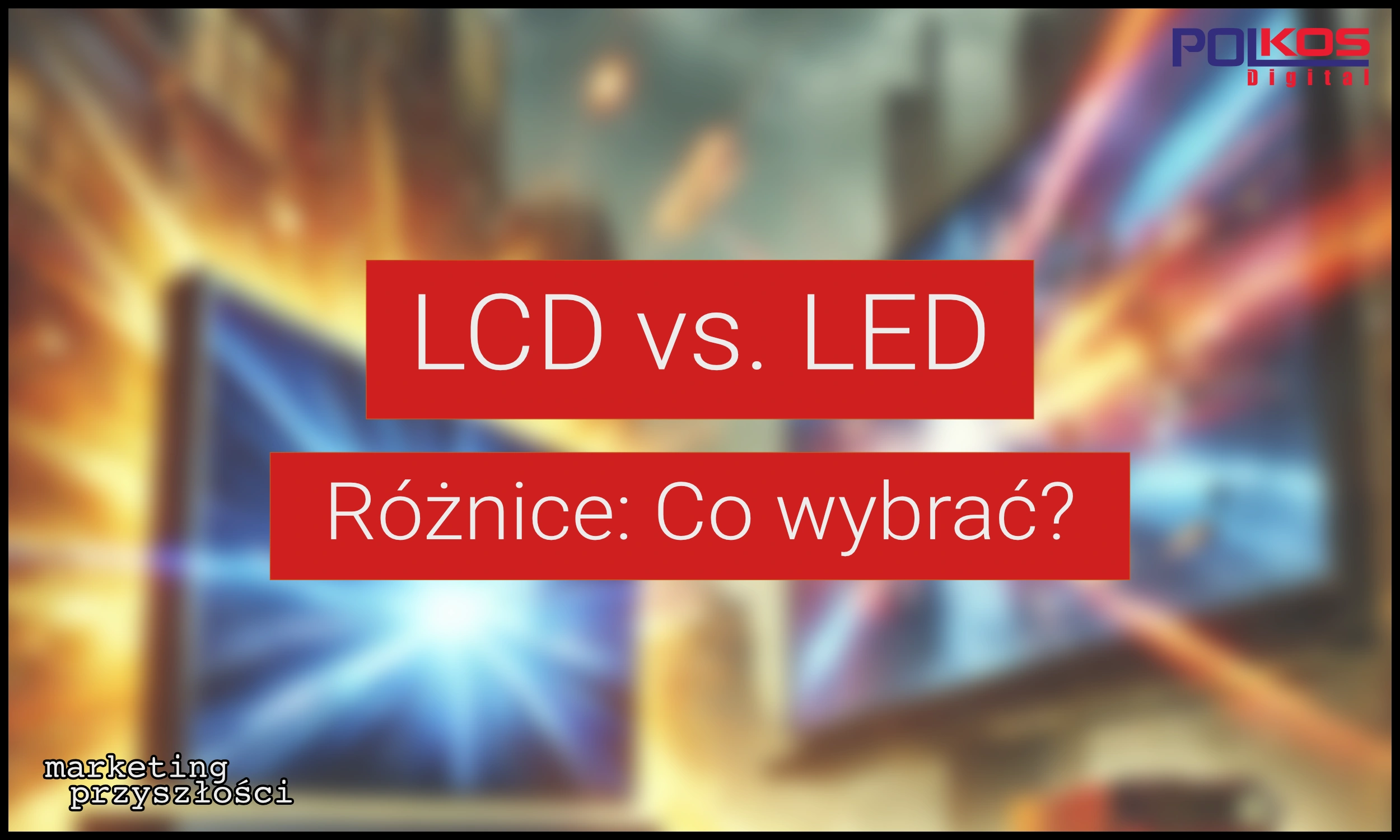 Cyfrowy totem PolKos Digital Co wybrać LCD vs. LED Porównanie matryc