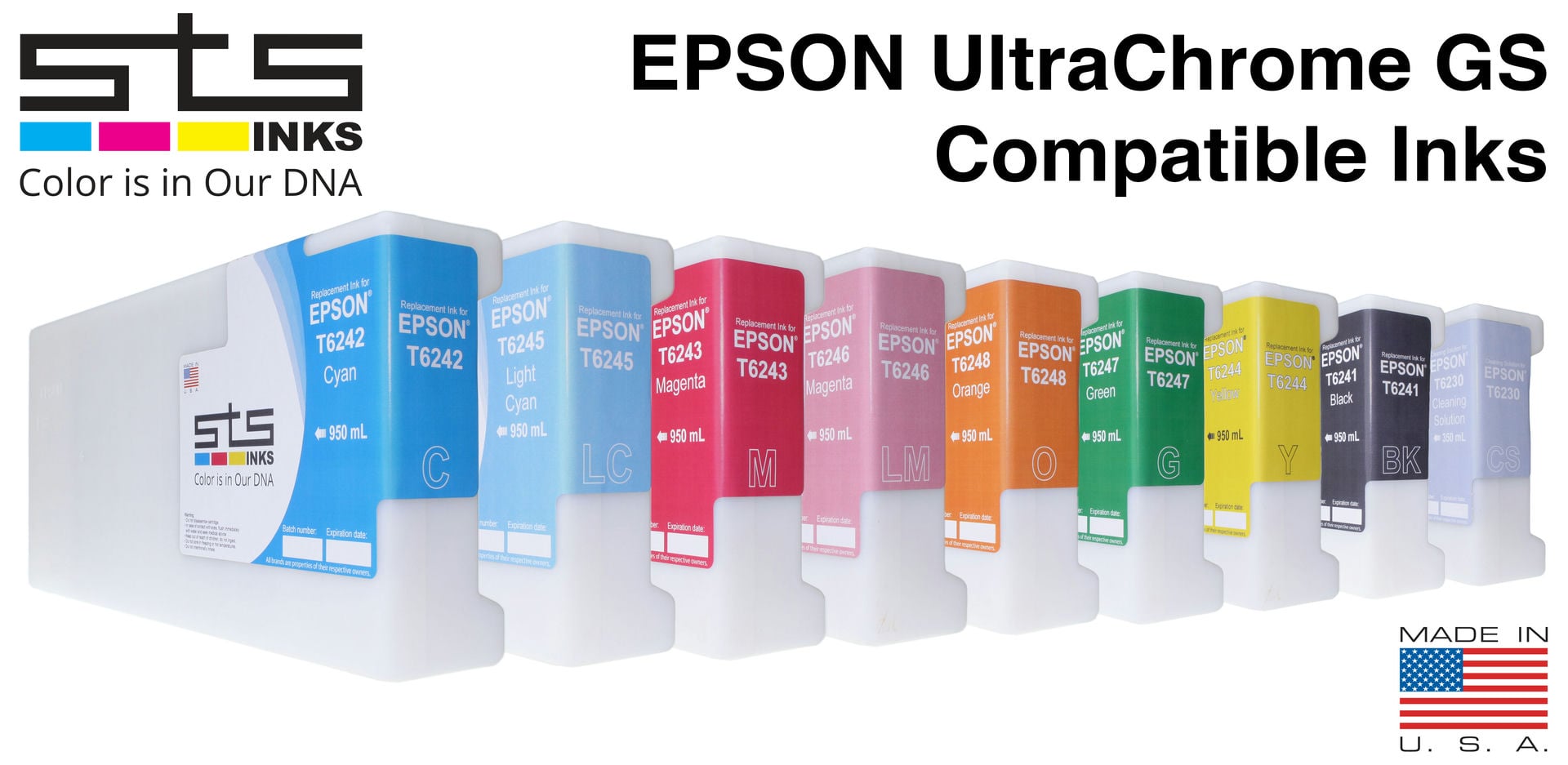 STS inks Epson UltraChrome GS